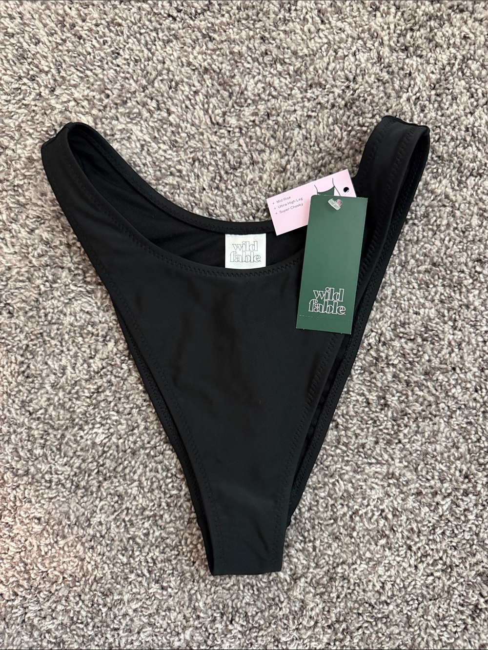 Wild Fable Mid Rise Ultra High Leg Bikini Bottom